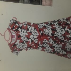 Disney Red and Black Sleeveless Sundress